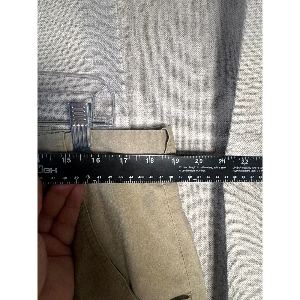 Banana Republic Mens Tan Zip Off Convertible Safari Cargo Pants 38x30 Vintage